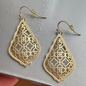 Kendra Scott Gold Filigree Earrings